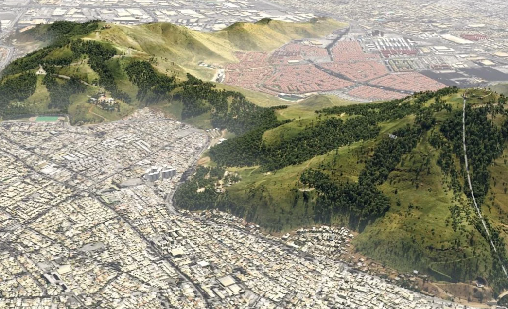 Cerros de Renca, parque desarrollado